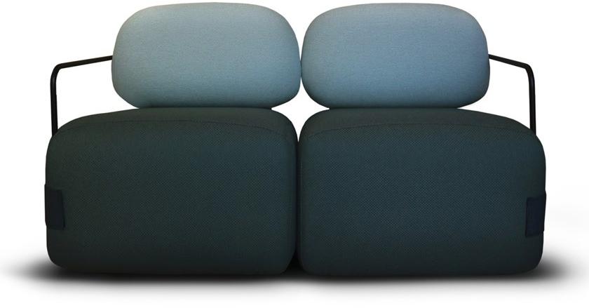 Marine Peyre Editions 2-местный диван из переработанной ткани Gabriel® sun-id-1383026 - Вид №1