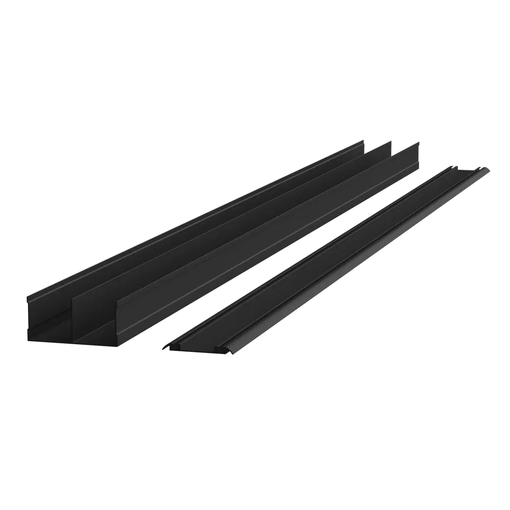 Дверь-купе KONSENSA 225.5x90.4 см МДФ цвет кашемир профиль черный узкий STLM-2168754 - Вид №7