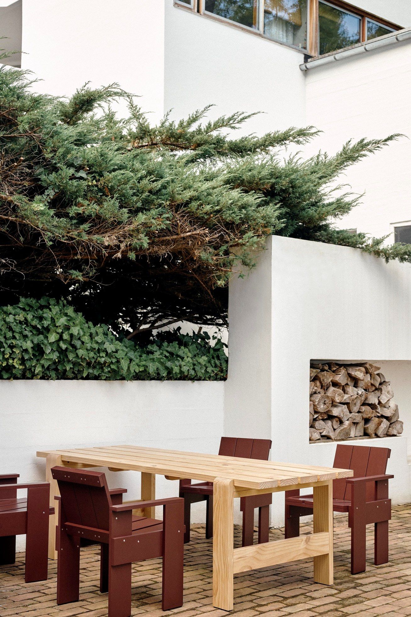 Сосновый садовый стул с подлокотниками Hay ящик ARCH-00028998 - Вид №11