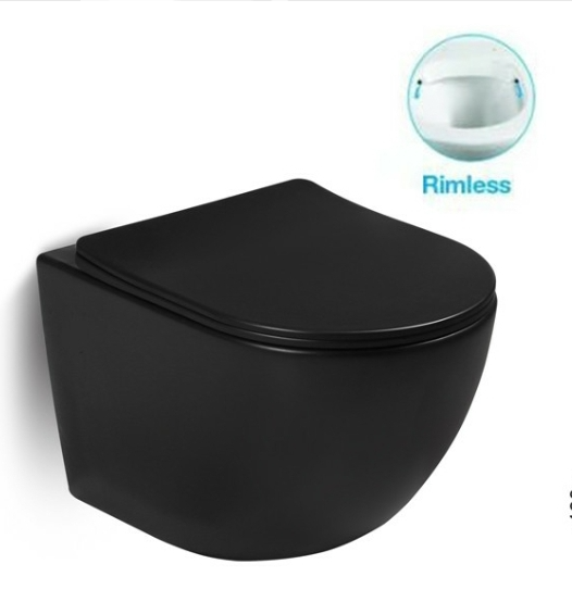 SL-5002MB Унитаз подвесной безободковый матовый чёрный LAB.Space 