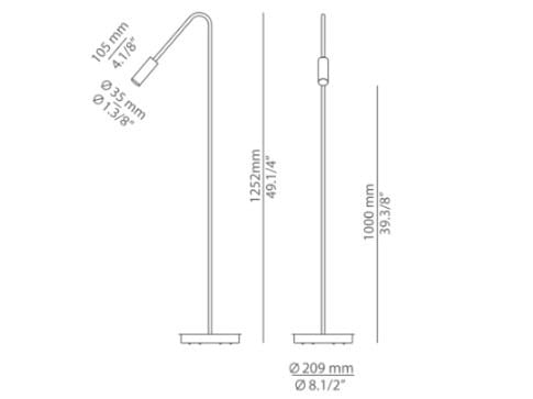Светодиодный торшер с диммером Estiluz хранилище ARCH-00059233 - Вид №4