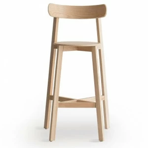 Branca Lisboa Барный стул высокий деревянный Roda