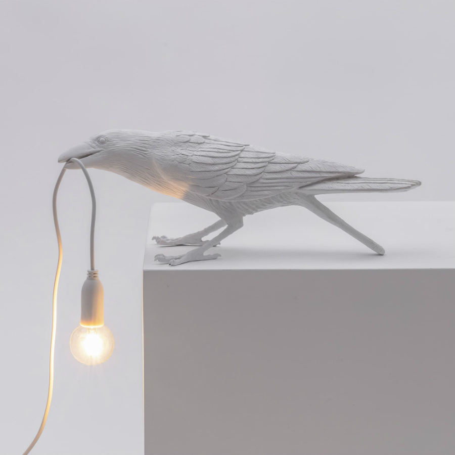 Светильник настенный Bird Lamp Playing, белый Seletti 14733 - Вид №1
