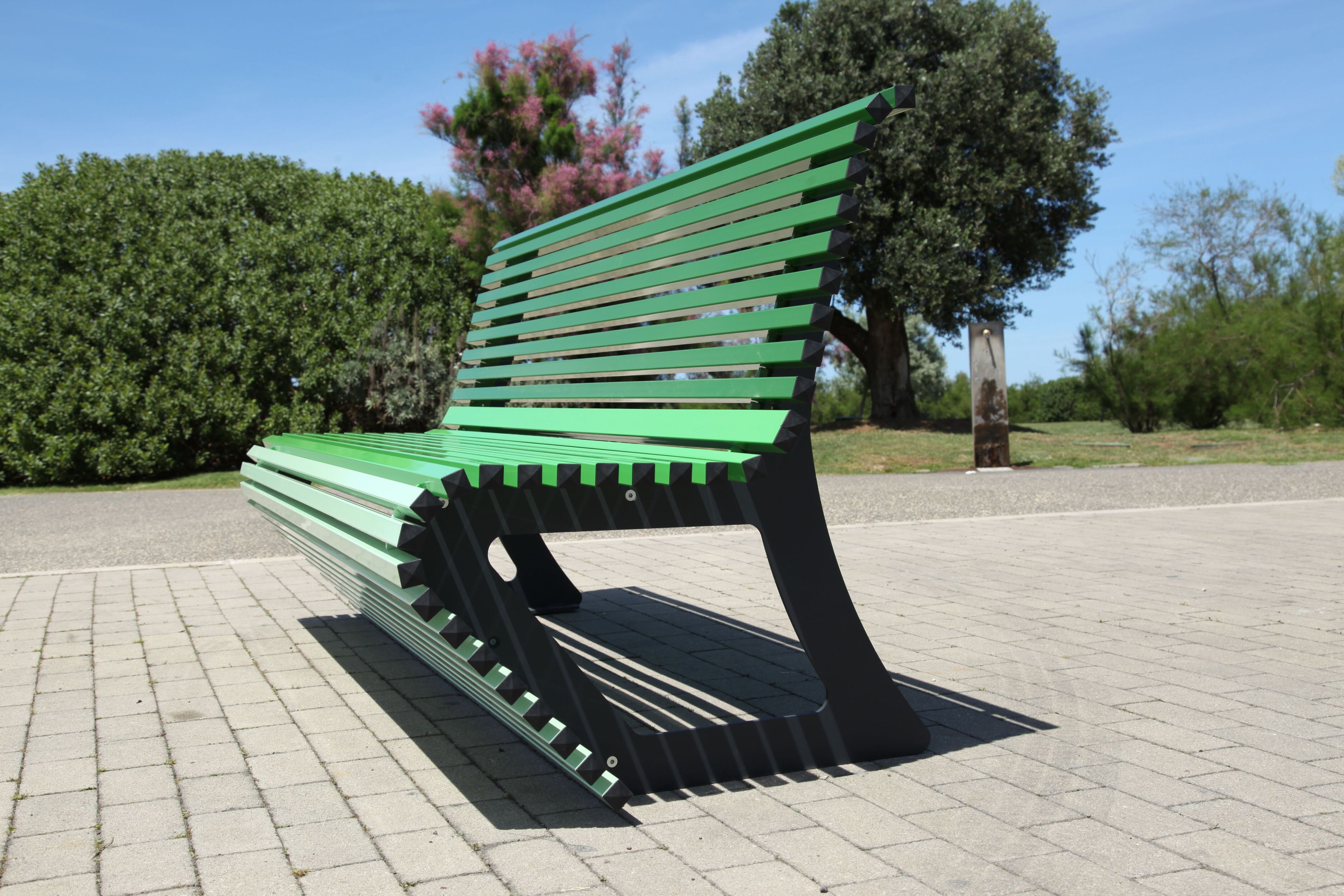 Алюминиевая скамья со спинкой CITYSì Elodie ARCH-00122065 - Вид №9