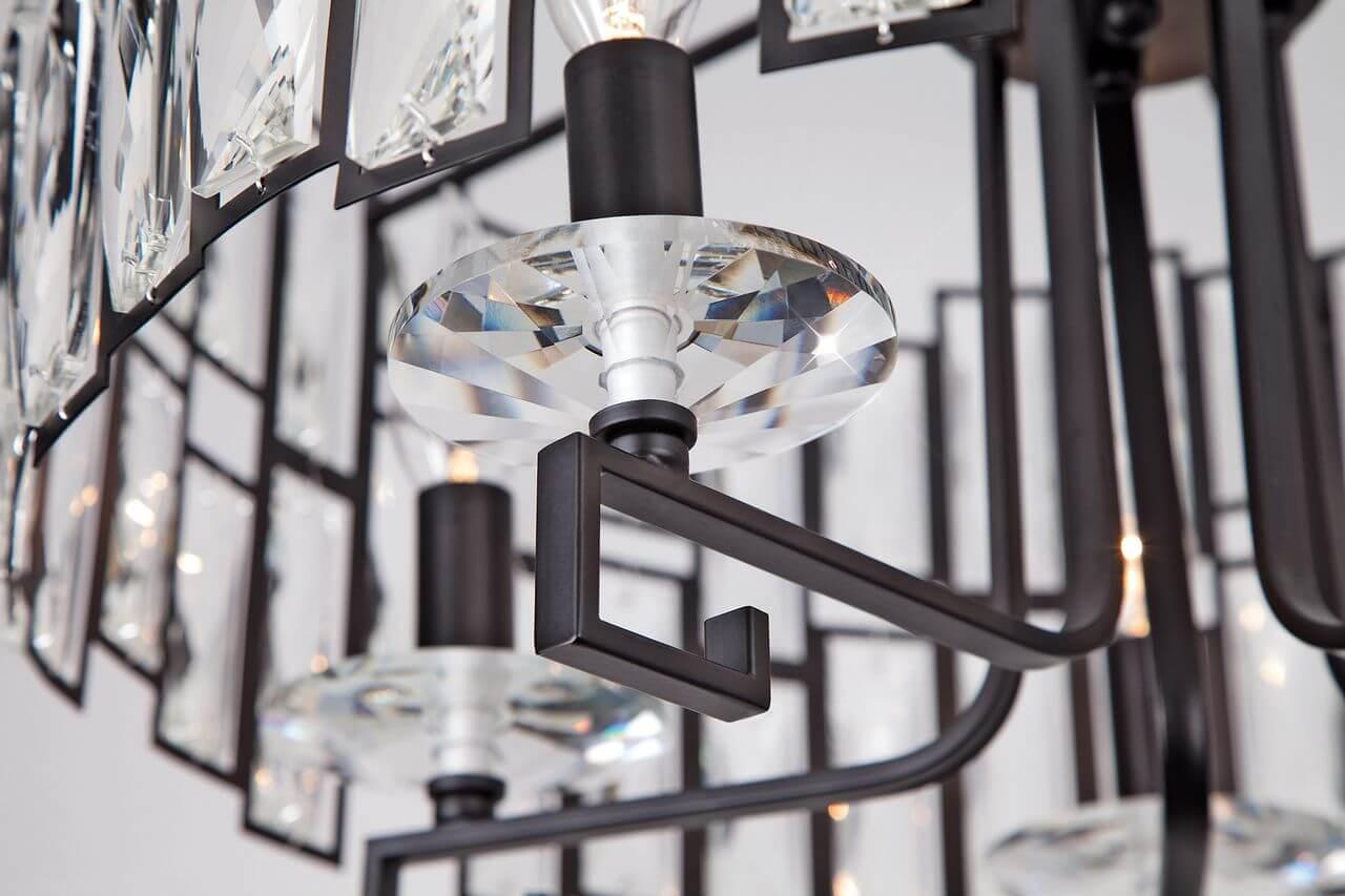 Подвесная люстра Bogates Frammenti 275/5 Strotskis BOGATES ДИЗАЙНЕРСКИЕ, FRAMMENTI 187324 Черный  - Вид №1