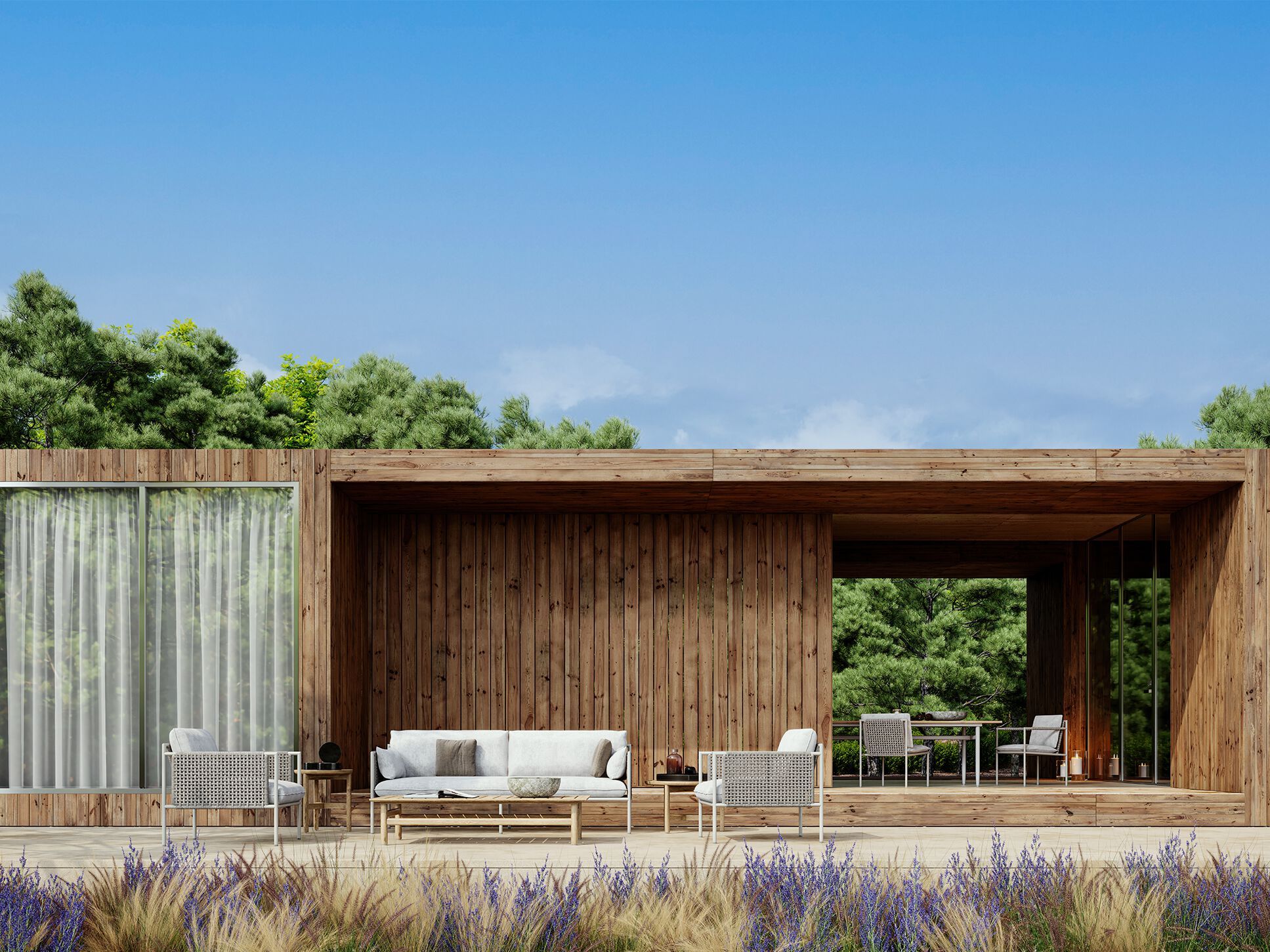 3-местный алюминиевый садовый диван Walters Лето ARCH-00047148 - Вид №4