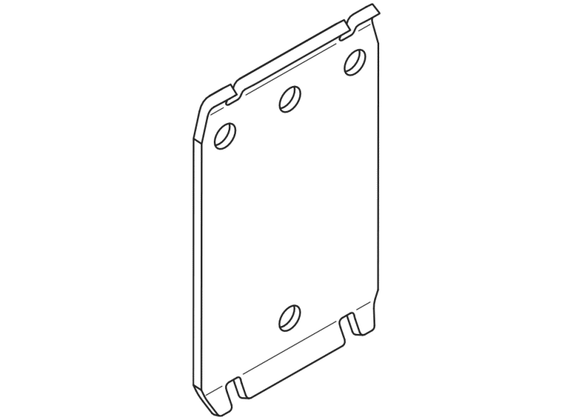 802.50.001XA Монтажная пластина HEWI Serie 802 LifeSystem  - Вид №2