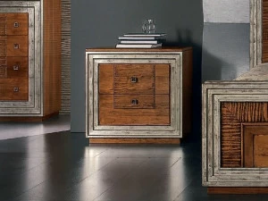 Cantiero Прикроватная тумбочка из серебра с ящиками Étoile night Et012p