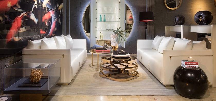 MORADA Круглый журнальный столик из нержавеющей стали Crown Crown ct - Вид №2