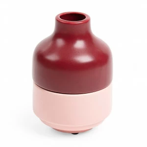 Ваза керамическая из 2 частей розовая 17 см Louane от La Forma LA FORMA - 343224 Красный;розовый
