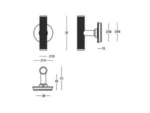 Латунная ручка