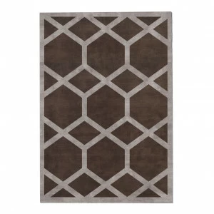 Ковер Ashton Cocoa 150x220 коричневый RUGBERRY ДИЗАЙНЕРСКИЕ, AHSTON 326031 Серый;коричневый