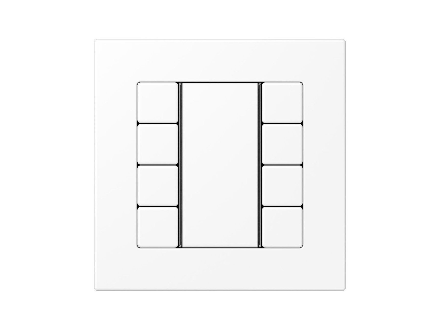 Матовый альпийский белый восьмикратный переключатель F50 JUNG ARCH-00044332