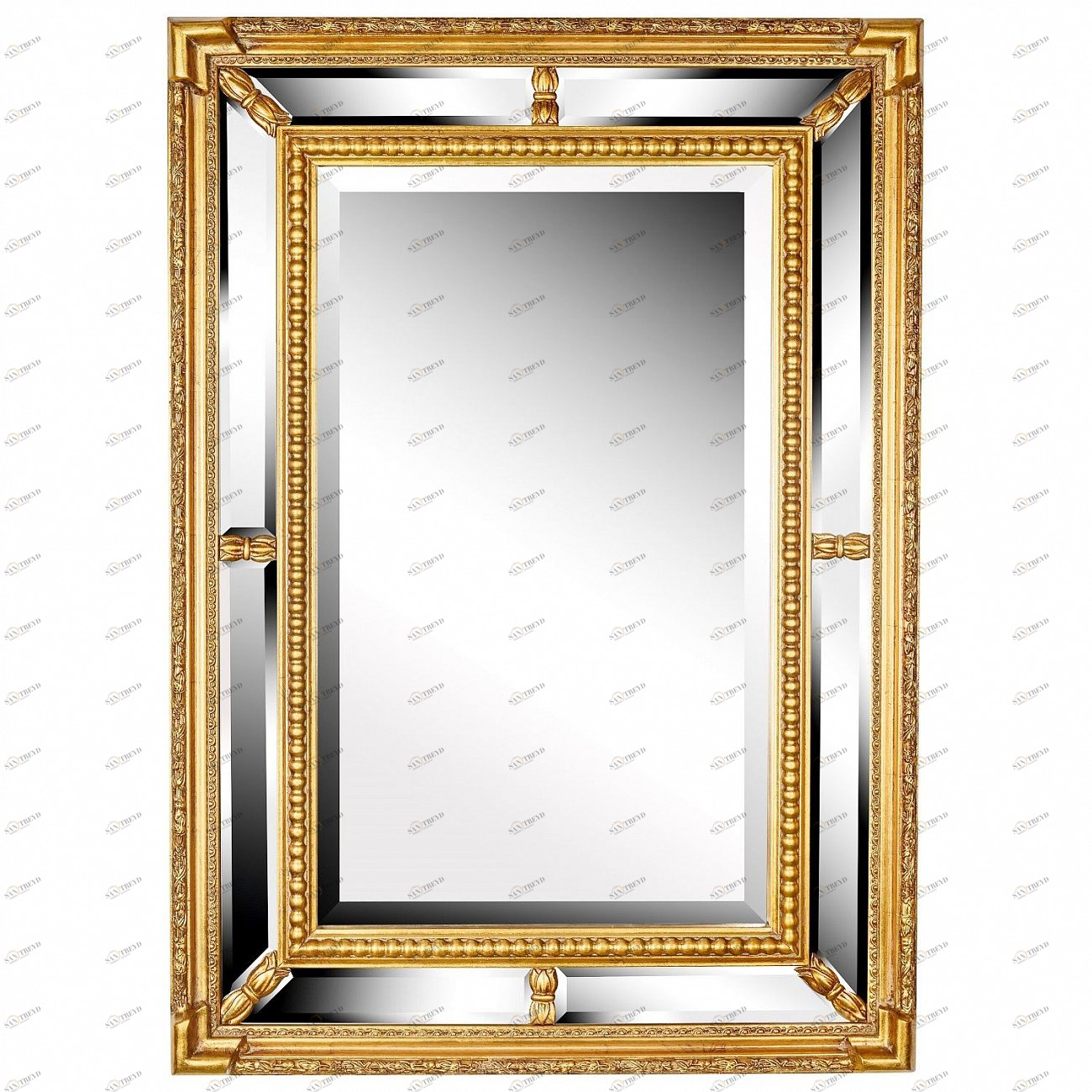Зеркало настенное 86х61 см античное золото Albert Gold ART-ZERKALO ДИЗАЙНЕРСКИЕ 00-3884084 Зеркальный;золото 