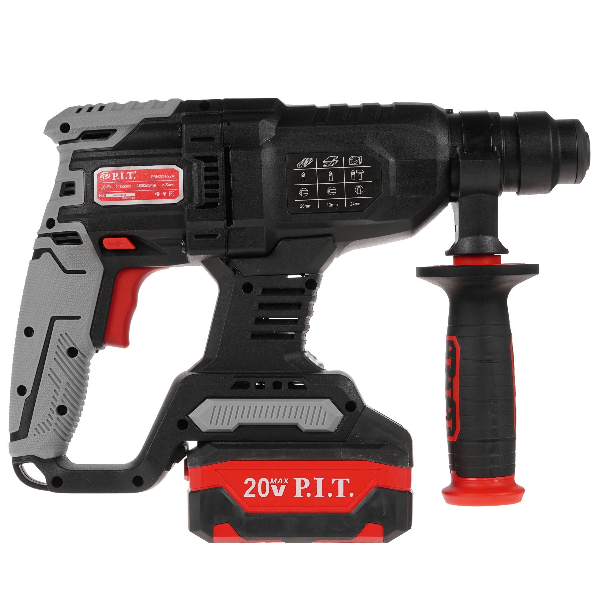 Перфоратор P.I.T. PBH20H-22A/1 OnePower 20V 5308693 PIT STDN-0113799 - Вид №1