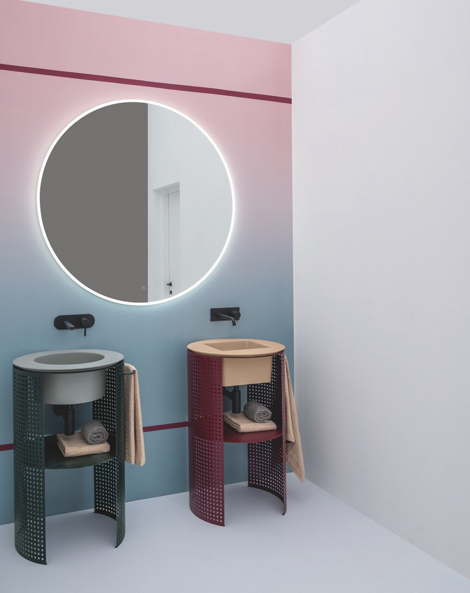 Керамическая квадратная ванна круглый умывальник Axa Skyland ARCH-00100125 - Вид №1