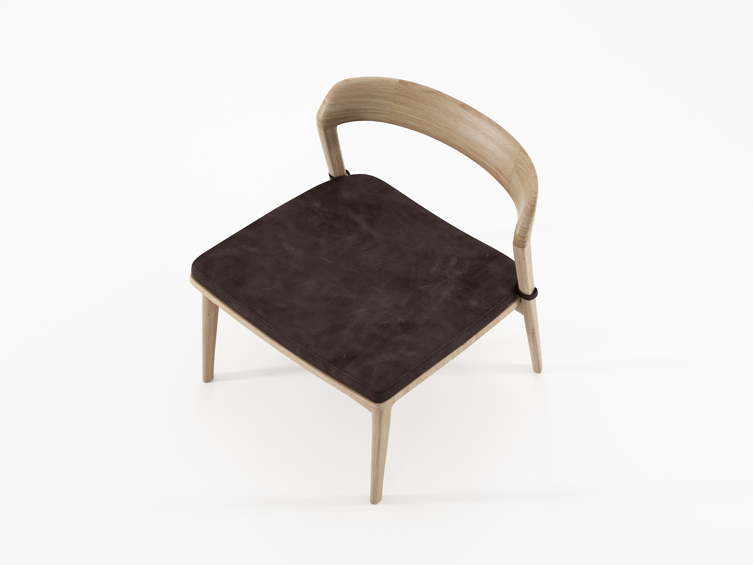 Кресло из массива дерева с мягким сиденьем KARPENTER Grasshopper ARCH-00069382 - Вид №4