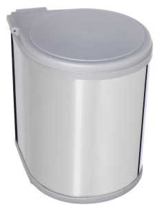 Ведро для мусора на дверцу шкафа Delta 350/13 Metallic Grey NAVAKO