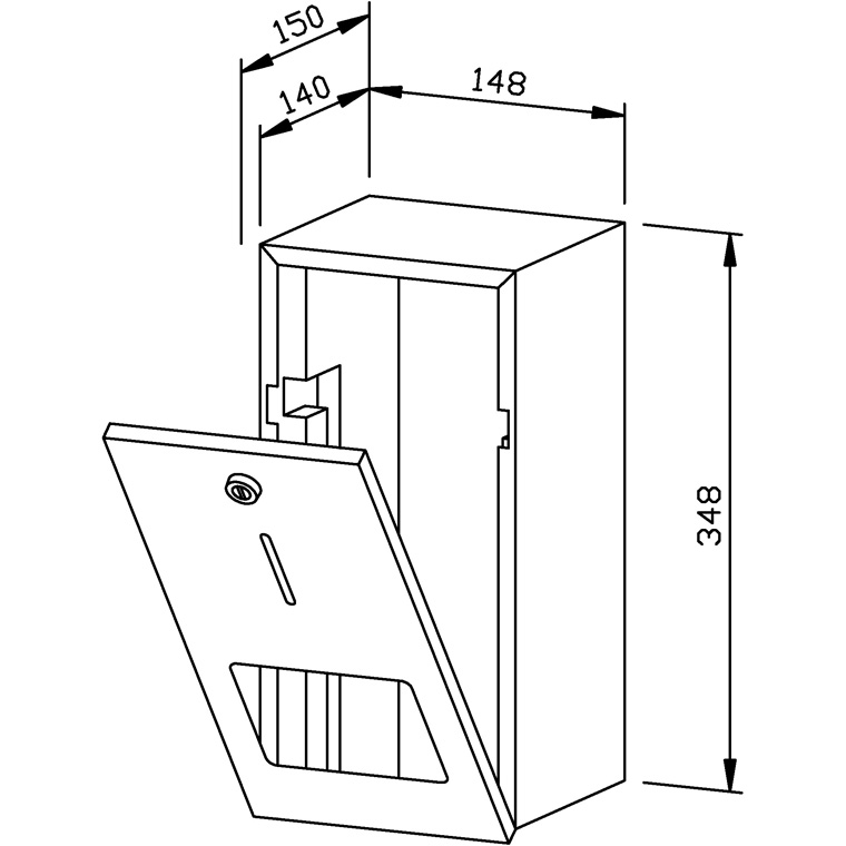 733200 Держатель рулона туалетной бумаги WP164 WAGNER_EWAR A-LINE Wagner Ewar  - Вид №1