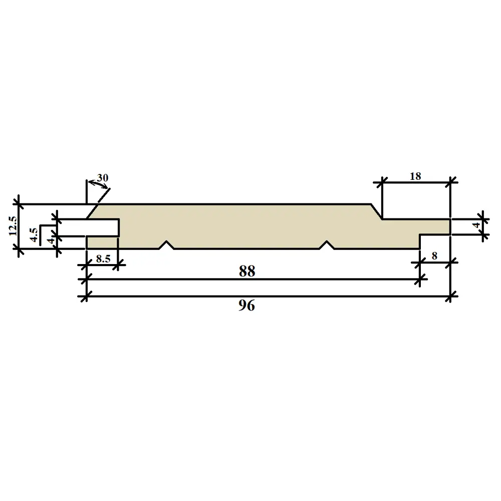 Santreyd Евровагонка Норма из натуральной ели для интерьерной отделки 81947958 STLM-0014598 - Вид №7