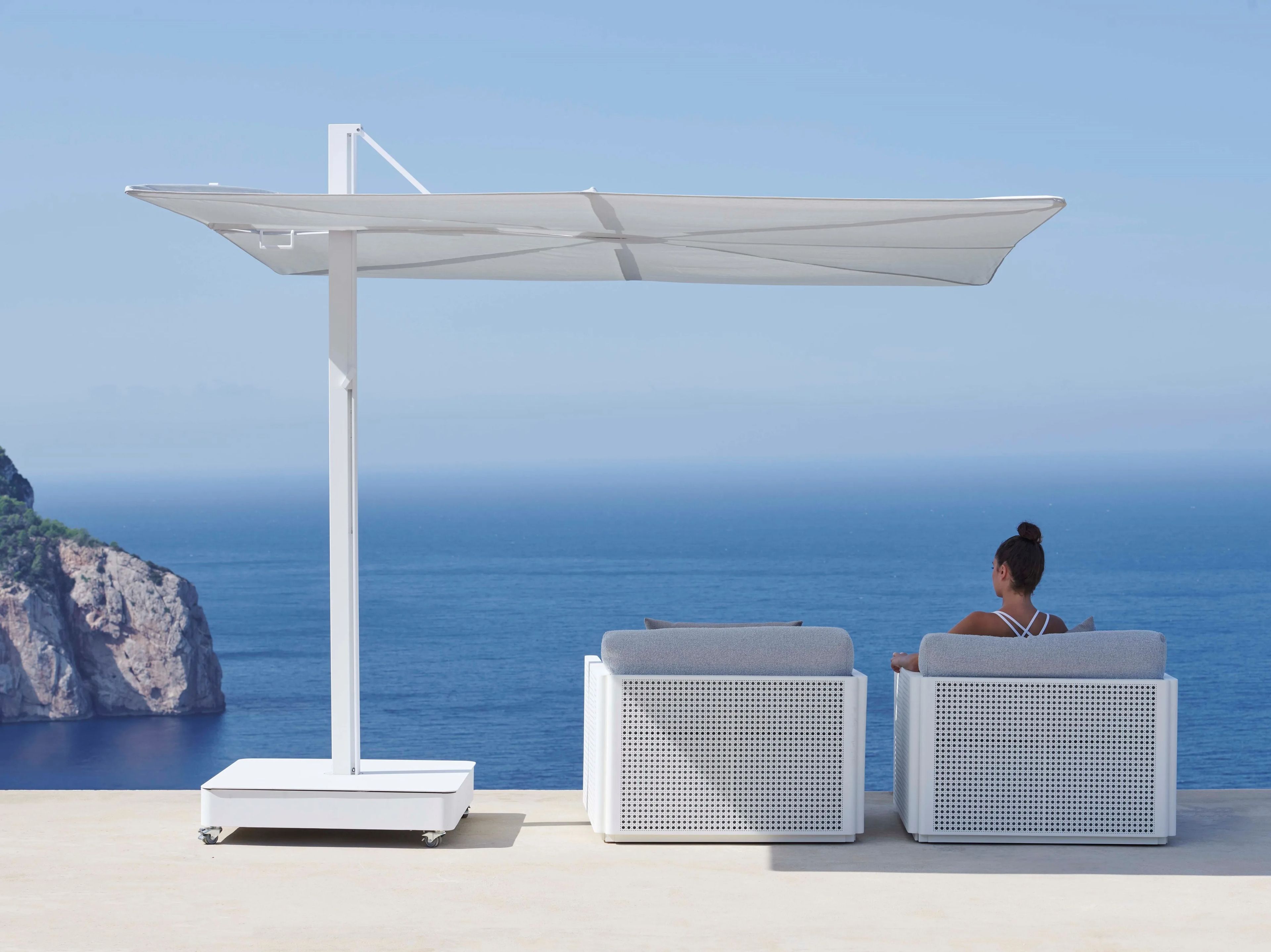 Прямоугольный поворотный зонтик GANDIABLASCO тень ARCH-00050973