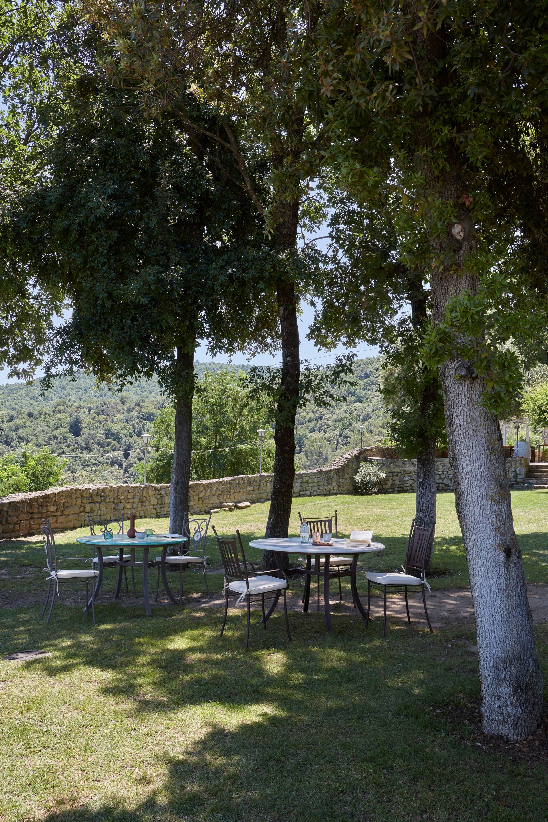 Садовый стол из фаянса и нержавеющей стали DOMIZIANI классический ARCH-00097648 - Вид №4