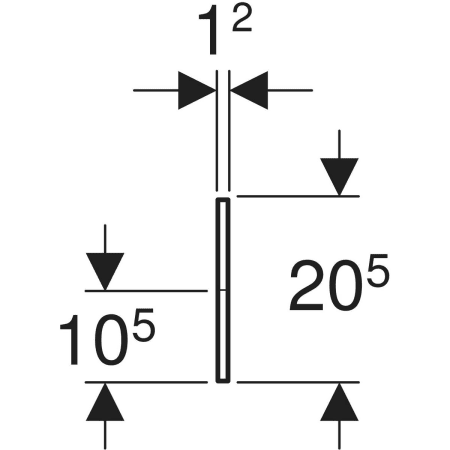 430310016 Фронтальная декоративная панель Geberit Bambini для детской раковины, для трех смесителей для раковины, более низкая раковина слева Geberit  - Вид №2