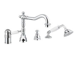 Хромированная латунь 4 отверстия термостатический смеситель для ванны