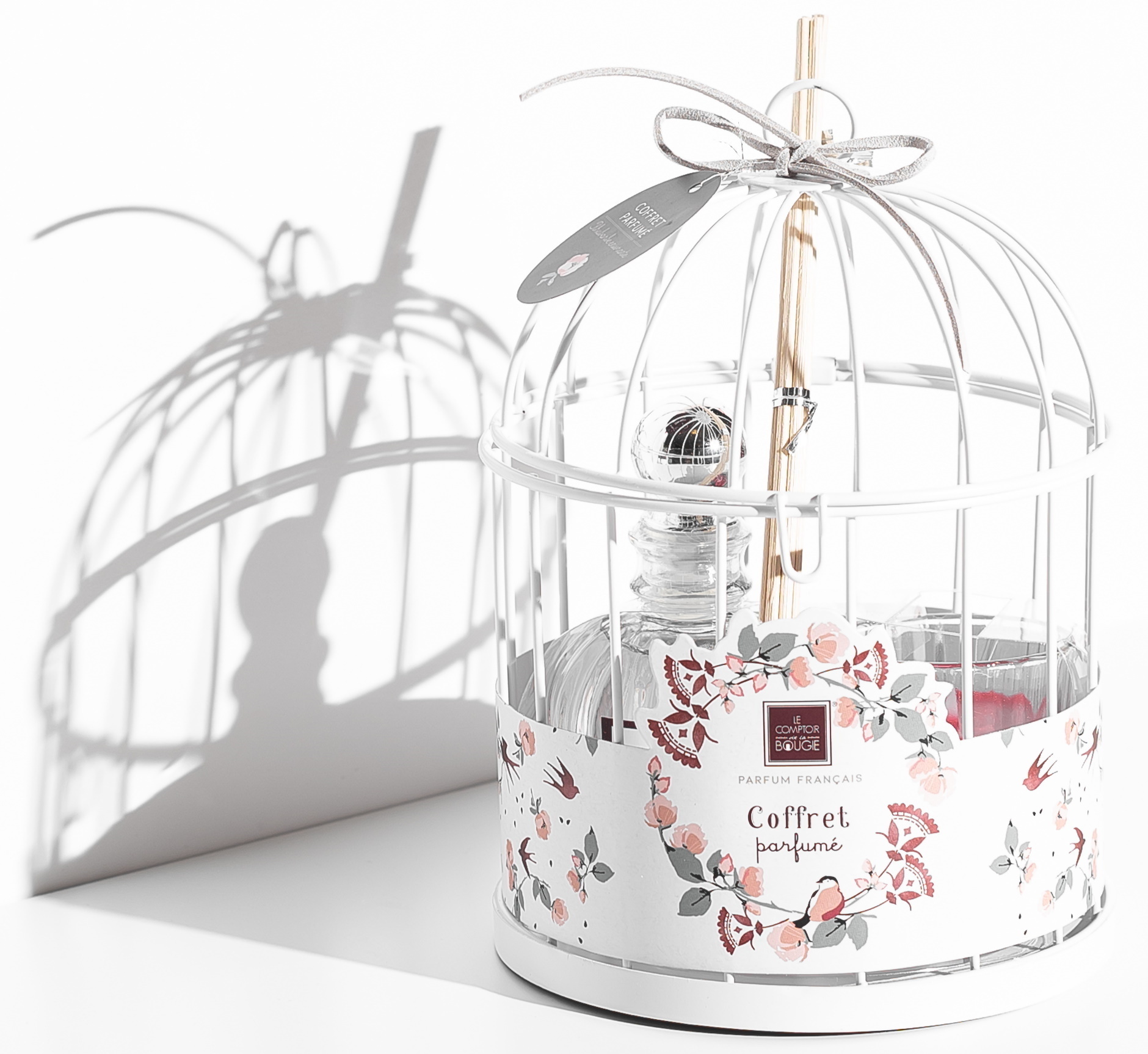 549403 Набор "Rose": диффузор + 6 палочек + свеча + лента Santreyd 