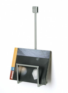 772OZIO(08) Stil Haus, стойка под журналы квадратной формы, цвет хром