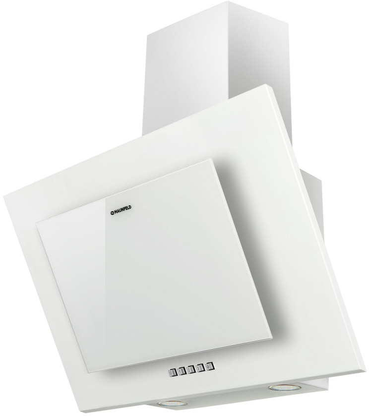 TOWER C 60 WHITE Вытяжка tower c 60 белый/белое стекло/ • тип: настенная• цвет: белый• управление: кнопочное• ширина, мм: 600• полная потребляемая мощность, вт: 160• количество скоростей: 3• максимальная производительность, м3/ч: 650• диаметр воздуховода Santreyd  - Вид №1