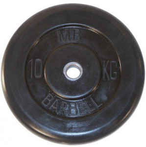 MB31-10 Диск обрезиненый черный mb barbell mb31-10 MB Barbell