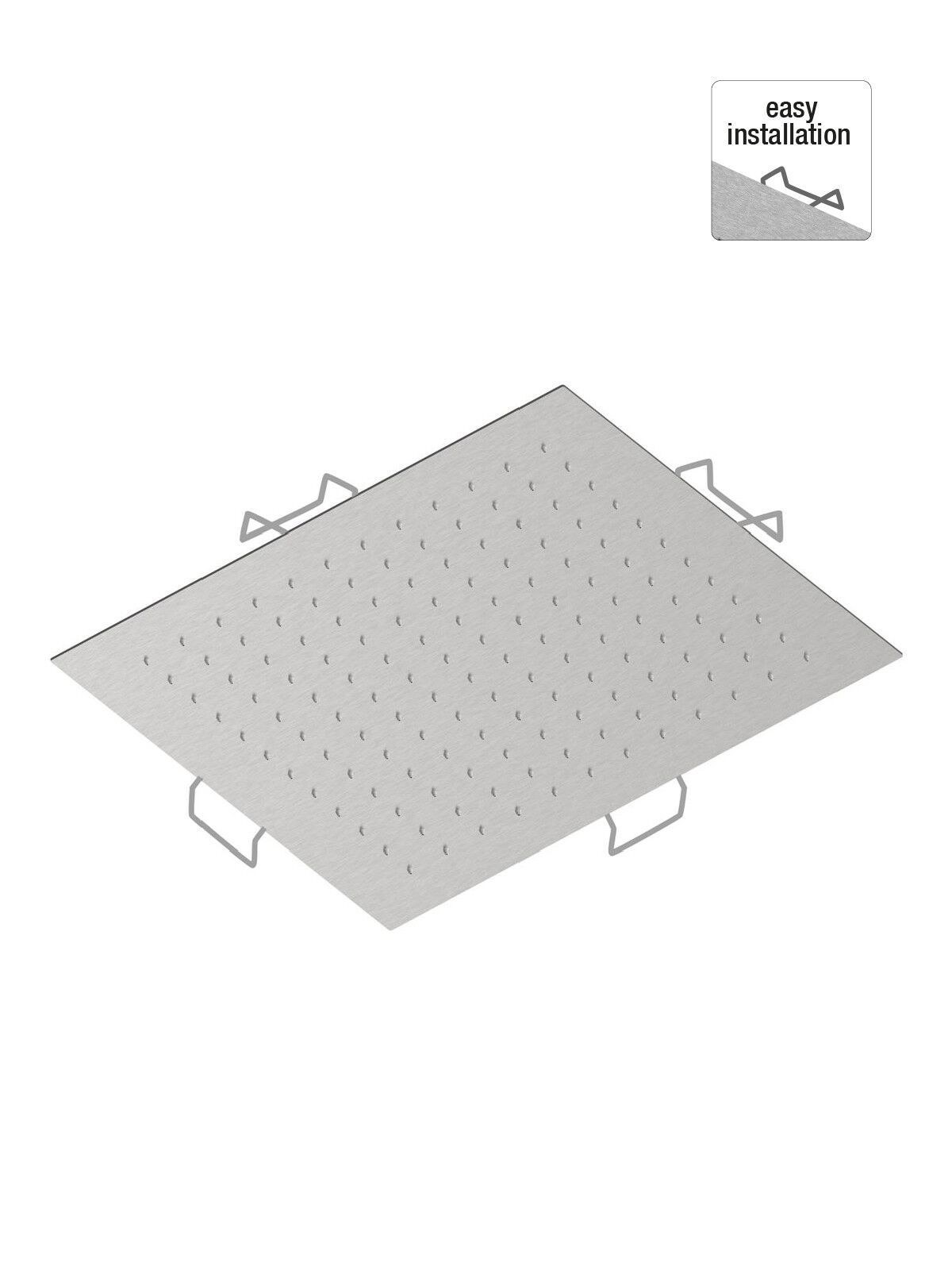 Квадратная потолочная душевая головка с системой защиты от накипи Rubinetterie Frattini душевые ARCH-00113030 - Вид №9