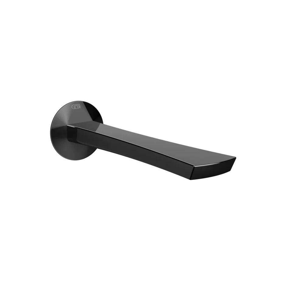 Носик для умывальника 72102 706 Gessi Ventaglio ЧЕРНЫЙ МЕТАЛЛ PVD 72102706