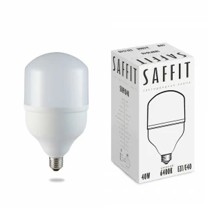 Лампа светодиодная SAFFIT E27-E40 40W 6400K SBHP1040 55093 SAFFIT  00-3956619 Матовый