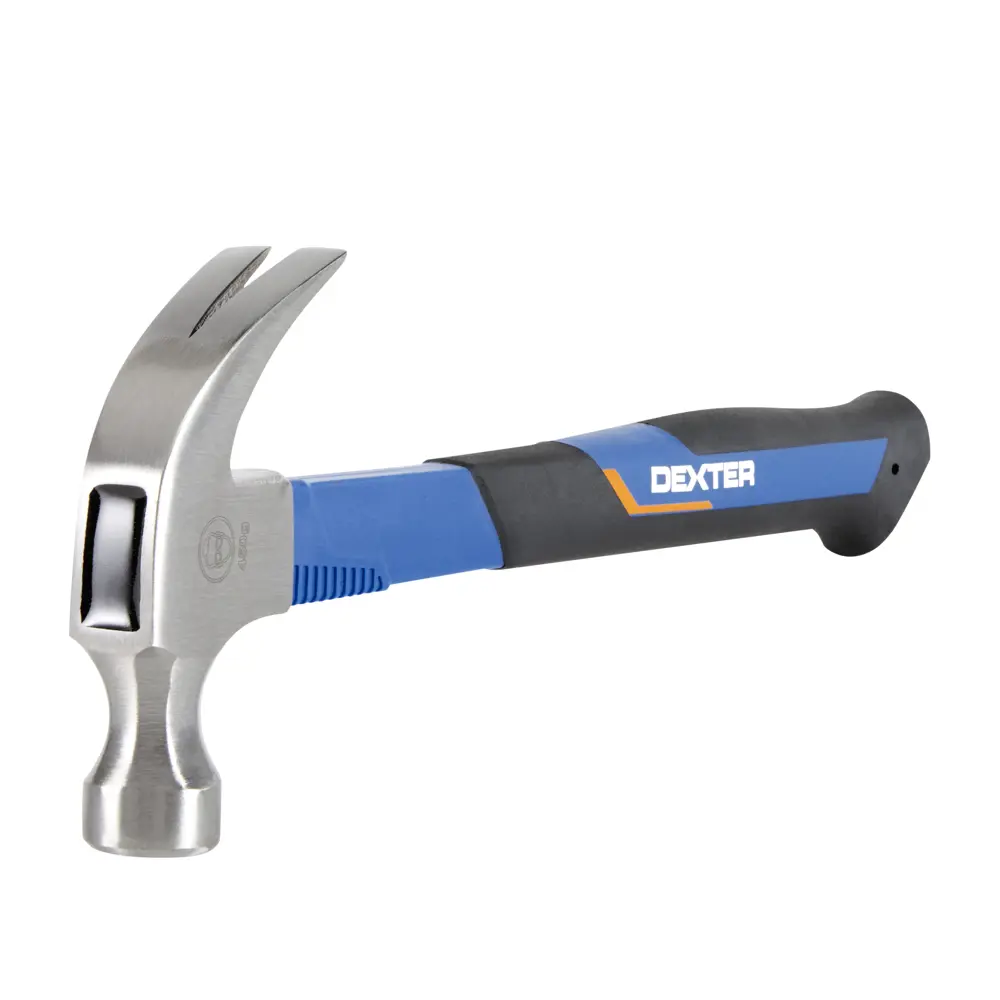Молоток-гвоздодер Dexter с фиберглассовой рукояткой 450 г 81968478 STLM-0016038
