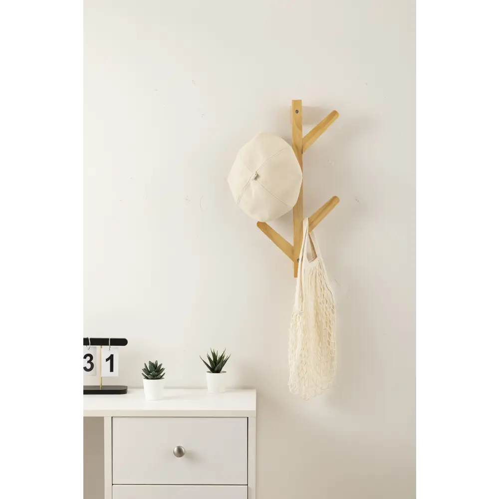 Wooden tree wall hook pine natural KONSENSA STLM-2072638 - Вид №5