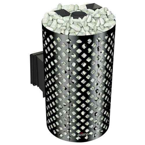 Печь для бани GRILL'D Violet World Romb Long Window Max с закрытой каменкой 6676 - Вид №1