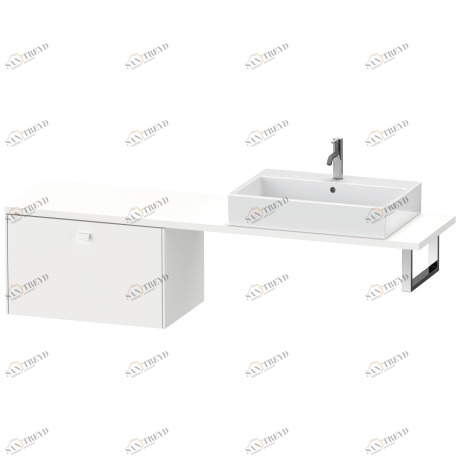 BR514301818 Brioso Шкафчик для компактной консоли Белый матовый, декор Duravit