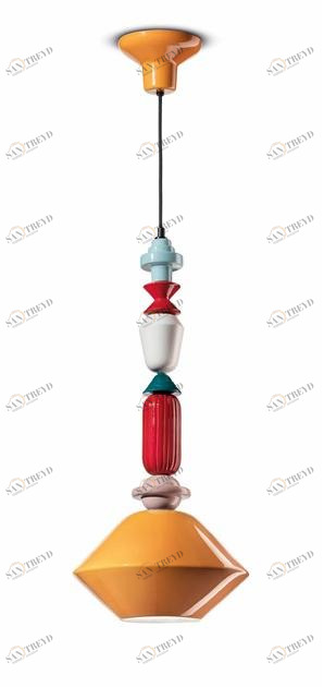 FERROLUCE Подвесной светильник из керамики Lariat C2511