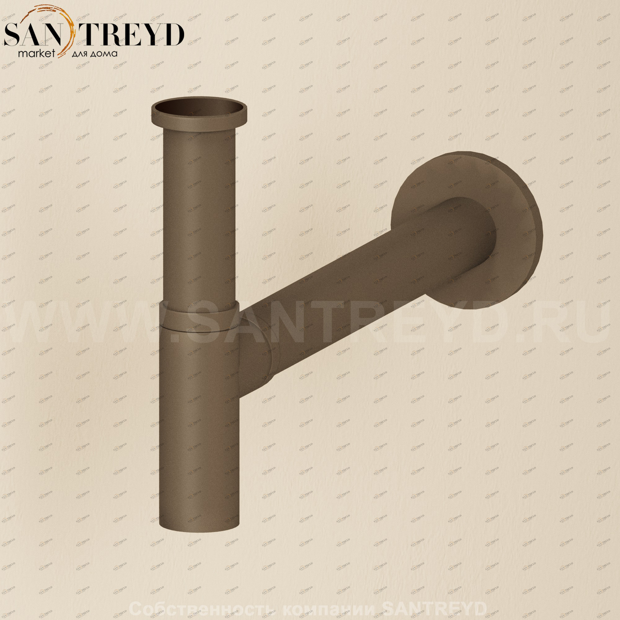 Flaminia SIFONE Сифон для раковин черный SIFLNE.BM Ceramica Flaminia SIFLNEBM