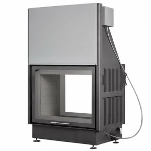 Каминная топка Экокамин Вега 800TB туннельная черный шамот