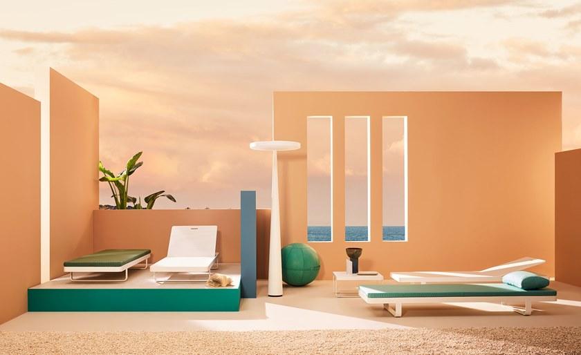 Terraforma Квадратный алюминиевый садовый столик Makemake Mktb606al/1 - mktb606al/2 - Вид №2