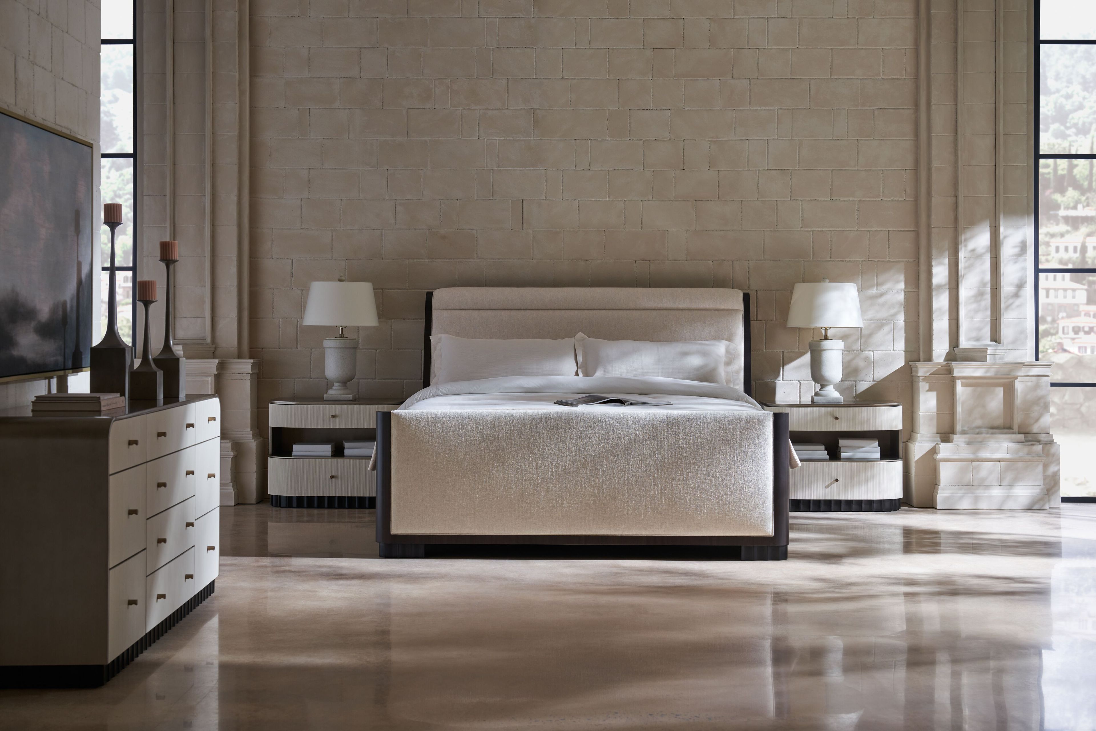 Двуспальная кровать размера "king-size" из ткани Caracole SLOW WAVE ARCH-00010115 - Вид №2