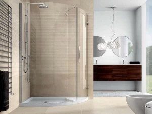 DISENIA Душевая кабина с поддоном, неподвижным стеклом и дверцей Velas Vlptl+vlfi+vlpo