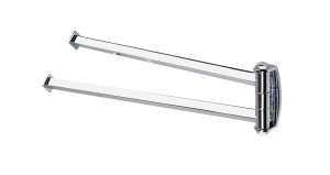 DV16(08) Stil Haus Diva, полотенцедержатель двойной поворотный, цвет хром