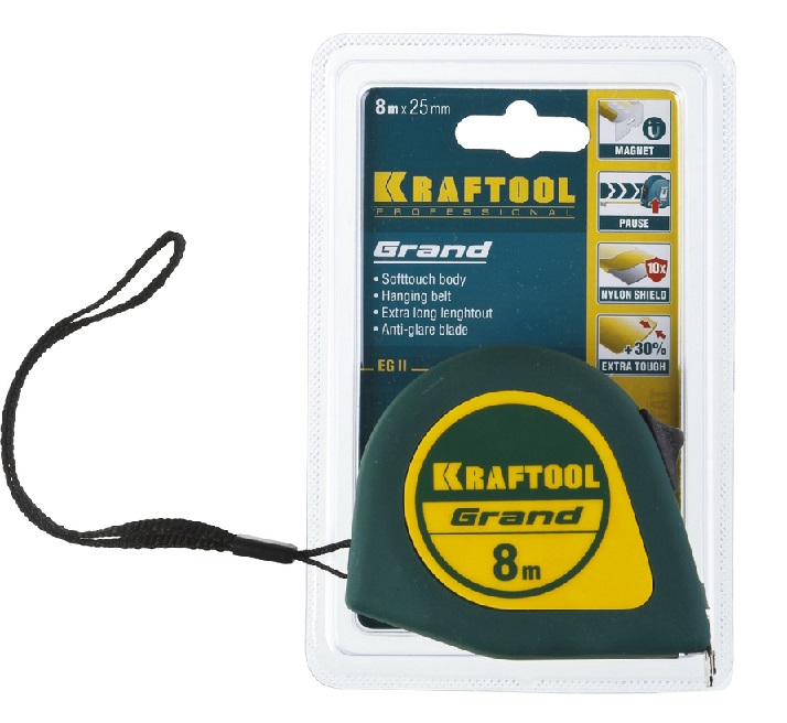 Рулетка Kraftool Grand 8мx25мм 8230 - Вид №3