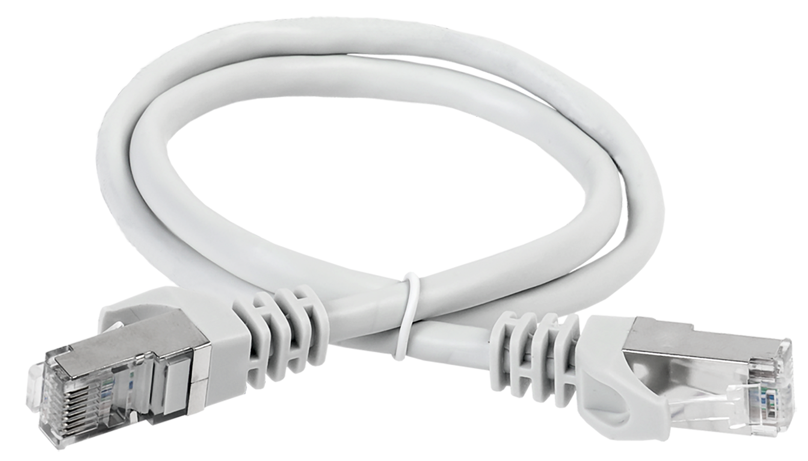 PC01-C6ASL-2M Коммутационный шнур (патч-корд), кат.6a s/ftp, lszh, 2м, серый ITK Santreyd 
