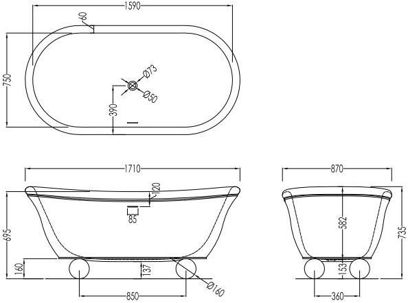 Devon&Devon Ванна на ногах sun-id-1487715 - Вид №4