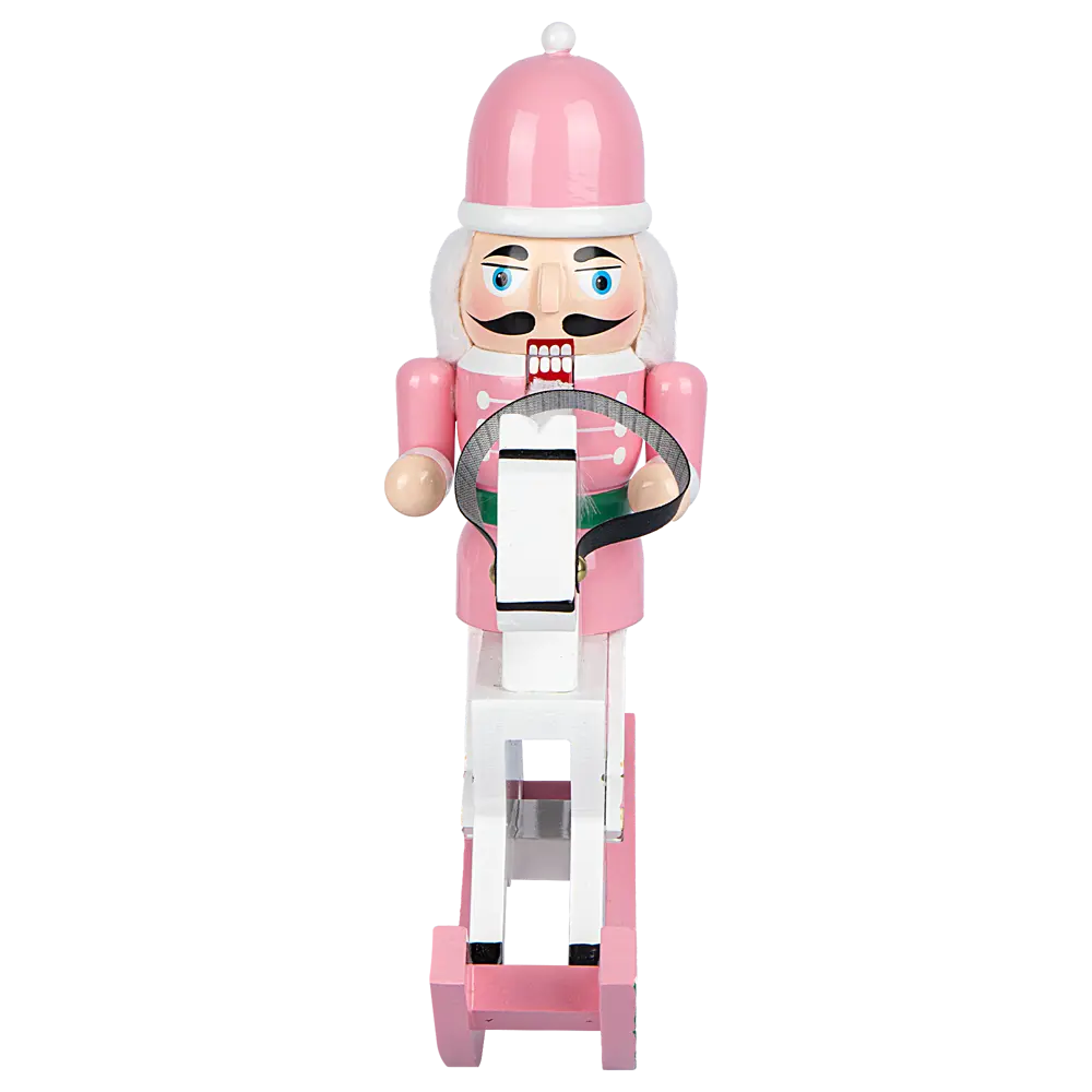 89368998 Декоративная фигура Щелкунчик на коне 30x24.5 см розовый STLM-1522201 Santreyd Christmas - Вид №1